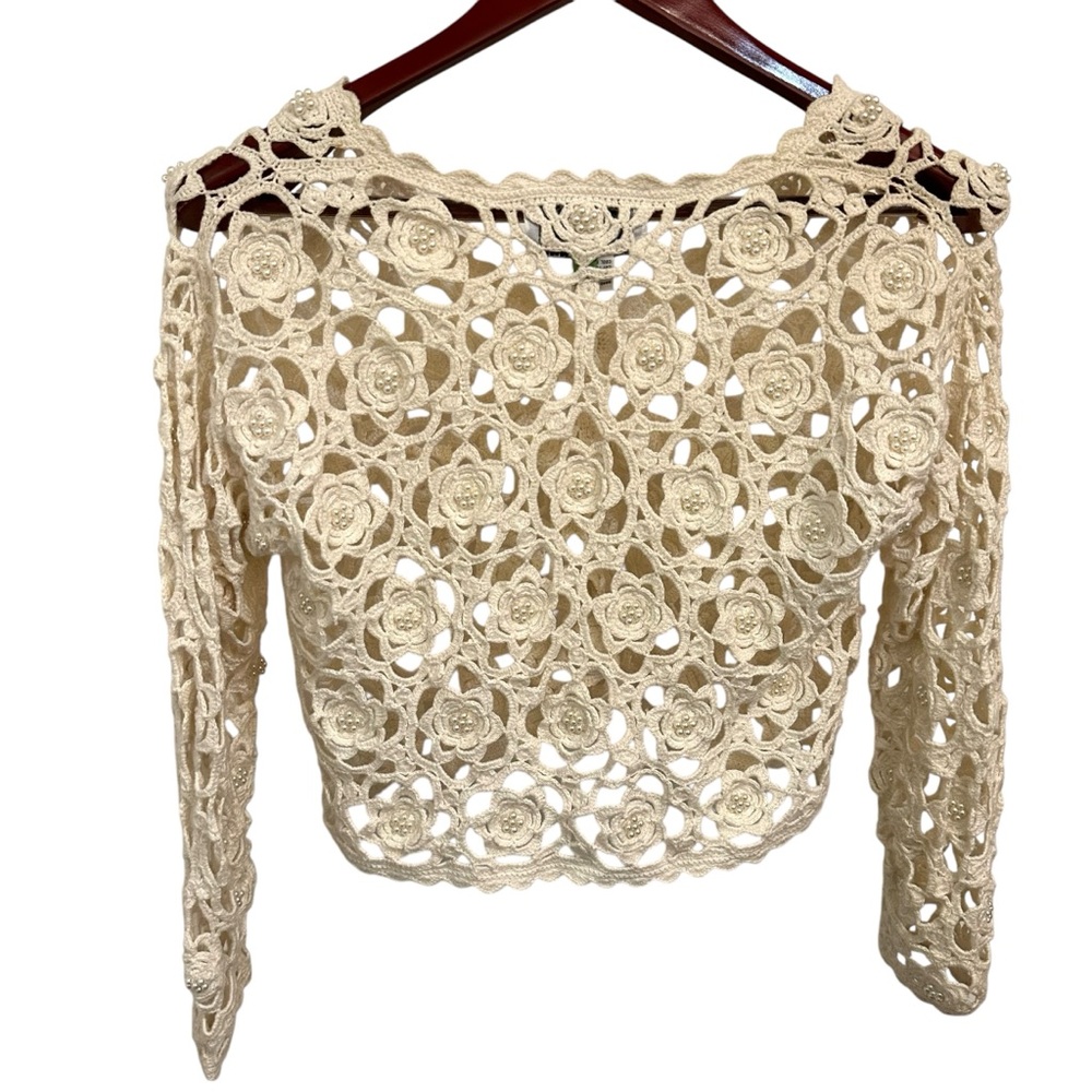 Reference Point Crochet Top S - Picture 2 of 5